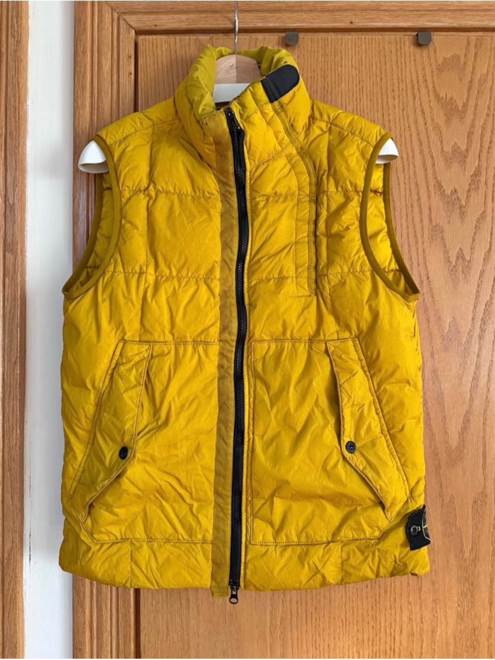 Stone Island Yellow Quilted Puffer Vest